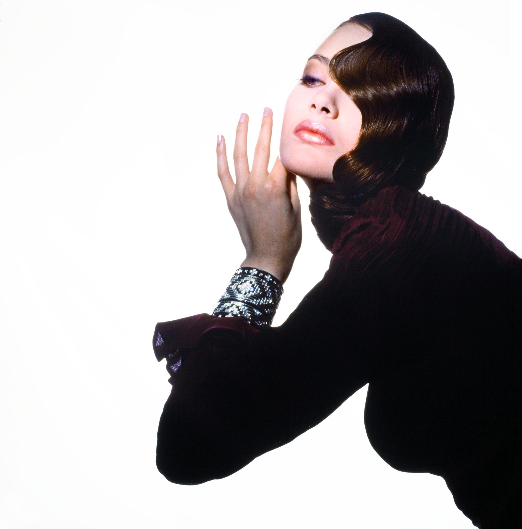 Press feature, model wearing the award-winning cuff bracelet
