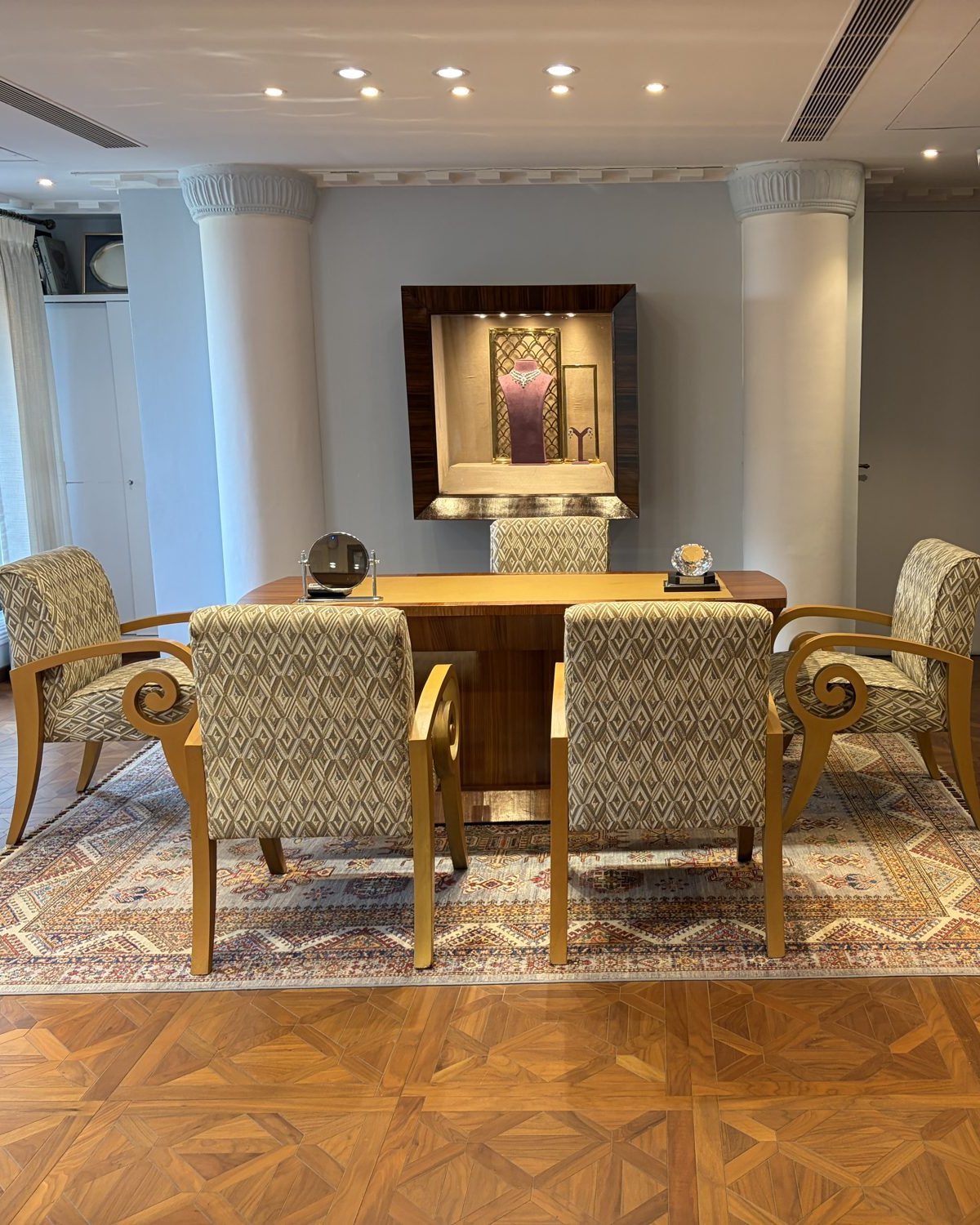 Nipun Khanna boutique consultation salon with seating