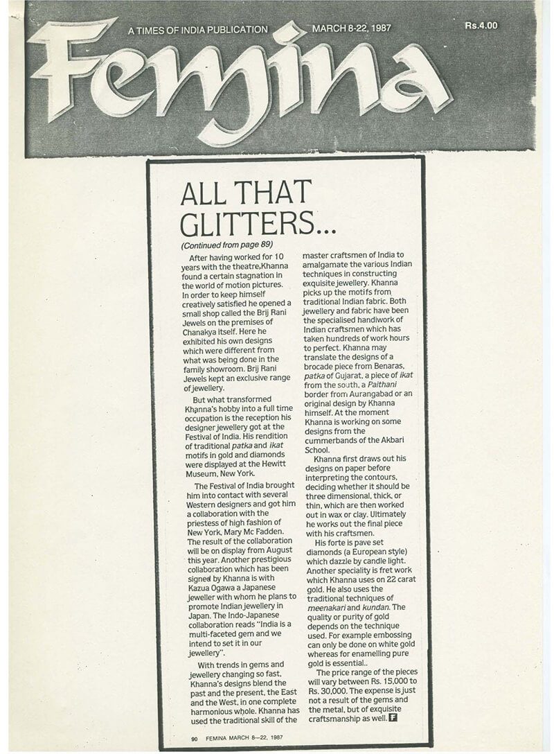 Femina, All That Glitters Is Gold